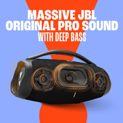 JBL Boombox 3 Wifi – Altavoz inalámbrico con Bluetooth y Wifi – Compatible con la aplicación JBL One – 24 horas de tiempo de reproducción – Resistente al agua y al polvo – Batería integrada – Negro