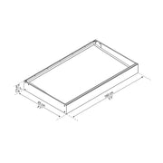 Toldo para puertas y ventanas Sophia de 3 pies, gris y transparente