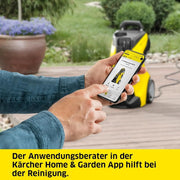 Limpiadora de alta presión Kärcher K 4 Power Control: asistencia inteligente mediante la aplicación y la solución adecuada para la suciedad más resistente.