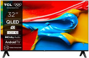 Televisor TCL 32V4C - 32" HD Smart QLED Direct LED con Android TV y HDR - Compatible con Google Cast y Google Home, diseño delgado