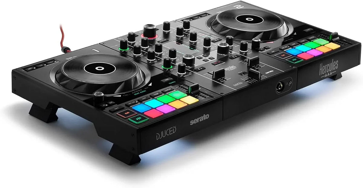 Controlador de DJ USB de 2 decks Hercules DJControl Inpulse 500 para Serato DJ Lite y DJUCED