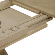 Mesa de comedor redonda de pedestal Magnolia Manor con extensiones expandibles - 2 acabados