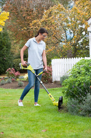 RYOBI - Cortabordes Inalámbrico 18V ONE+ RLT183250F – Ancho Ø25-30cm, Batería 2.5Ah + Cargador, Autonomía 50min, Sistema EasyEdge™, Ligero y Preciso, Ideal para Bordes, Macizos y Taludes