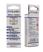 PoolLab 2.0 con 70 pastillas de prueba y bolsa, edición especial para MediMuc - 24 parámetros - App, software - Mide hasta 3 parámetros en una sola prueba + maletín de almacenamiento vacío