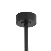 Ventilador de techo negro de 65 pulgadas y 8 aspas con luz y control remoto