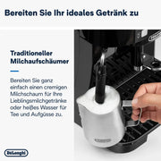 Cafetera superautomática De'Longhi Magnifica S con espumador de leche, espresso y capuchino, panel de control, negro ECAM11.112.B