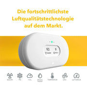 Monitor de calidad del aire View Plus: radón, partículas finas, CO2, COV, temperatura, humedad, presión atmosférica, Smart Home, WiFi