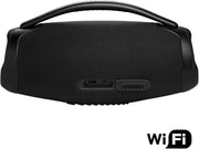 JBL Boombox 3 Wifi – Altavoz inalámbrico con Bluetooth y Wifi – Compatible con la aplicación JBL One – 24 horas de tiempo de reproducción – Resistente al agua y al polvo – Batería integrada – Negro