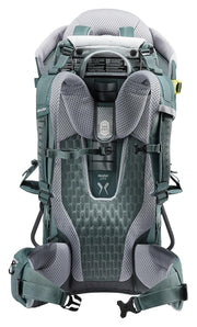 Mochila portabebés ligera deuter Kid Comfort Active, 12 L, azul verdoso