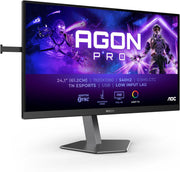 AOC Agon Pro AG246FK - Monitor de juegos FHD de 24,1 pulgadas, 540 Hz, 0,5 ms, FreeSync Premium, comp. G-Sync, HDR400 (2 HDMI, DisplayPort, concentrador USB) negro/gris