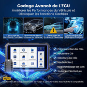 MUCAR VO8 Herramienta de escaneo bidireccional, diagnóstico de nivel OE en todo el sistema, codificación de ECU, prueba activa, más de 34 servicios, verificación automática FCA, gratuito de por vida