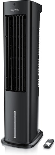 Brandson - Enfriador de aire por agua 5 en 1 - Enfriador evaporativo, humidificador, ventilador y purificador de aire, aire acondicionado portátil sin tubo de escape - Galardonado 2025 - silencioso - depósito de agua de 5 L