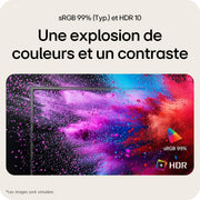 Monitor LG Ultrafine™ 27U411A-B de 27" - Panel IPS, resolución FHD (1920 x 1080), 5ms 120Hz, HDR 10, DCI-P3 99% (CIE1931), modo lectura, inclinable