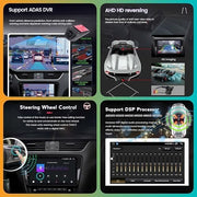 Autorradio Android para Citroën Berlingo 2 B9 y Peugeot Partner 2008-2018 - Pantalla de 9" Android 14 con CarPlay, Bluetooth, navegación GPS, Wi-Fi, USB, mandos al volante, FM, cámara de visión trasera