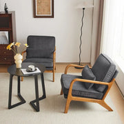 Sillón decorativo tapizado de estilo moderno de mediados de siglo