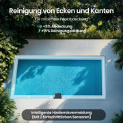 Robot limpiafondos solar para piscinas AIPER EcoSurfer S2, robot de piscina a batería con control por app, limpieza de superficie 24/7, carga solar y CC, detección inteligente de obstáculos, filtro de 150 µm, actualizaciones OTA