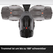 Enrollador de manguera a batería Einhell GE-HR 18/30-1 Li-Solo Power X-Change (18 V, enrollado automático de manguera, giratorio hasta 180°, soporte de pared, manguera de jardín de 30 m y rociador, sin batería)