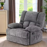Sillón reclinable mecedor extragrande MAYEERTY Limestone para sala de estar de adultos