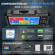 KINGBOLEN S6 Elite Escáner de Diagnóstico Automotriz, Herramienta de Diagnóstico OBD2 en Español para Sistemas Completos con más de 15 Funciones de Reinicio, Control Bidireccional, CANFD y FCA, Actualización Gratuita de por Vida