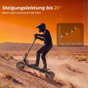 Patinete eléctrico con homologación (ABE), autonomía de 70 km, e-scooter todoterreno con doble suspensión, patinete de 10 pulgadas con capacidad de carga de 150 kg, pantalla LCD, patinete eléctrico plegable para adultos y viajeros.