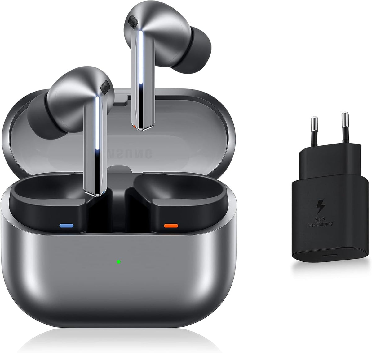 Buds3 Pro, Auriculares inalámbricos, Cancelación activa de ruido, Bluetooth, Plata, Audio 360, IA, Cargador de red incluido, (Versión FR)