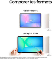 Samsung Galaxy Tab S10 FE+, Tablette Android WIFI 13,1" 128 Go, S Pen inclus, Certification IP68, Gris Anthracite, Chargeur secteur rapide 25 W inclus, Version FR