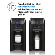 Preparador de biberones Formula Pro Advanced, leche en polvo y agua, 2 embudos, 3 temperaturas, libre de BPA, negro