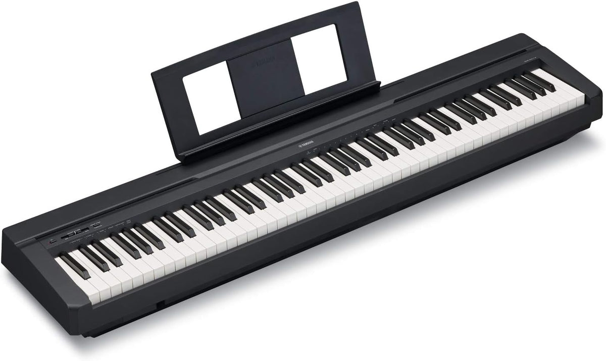 Piano digital Yamaha P-45 con 88 teclas – Compacto y transportable – Ideal para principiantes – Negro