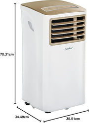 Aire acondicionado portátil Comfee Breezy Cool Pro 2.6, 9000 BTU 2,6 kW, refrigeración, ventilación y deshumidificación, control por aplicación, para habitaciones de hasta 88 m³ (33 m²), aire acondicionado móvil con tubo de escape