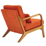 Sillón decorativo tapizado de estilo moderno de mediados de siglo