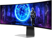 Monitor Samsung Odyssey OLED G9 240Hz, antirreflejo, 0.03ms, panel OLED 1800R, resolución 5120 x 1440, 1 000 000:1, 32:9, compatible con G-Sync, Smart, HDMI, DisplayPort, base ajustable