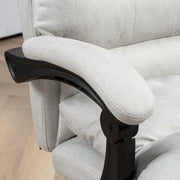 Vinsetto Silla de Oficina Reclinable con Masaje de Vibración y Calor de Microfibra