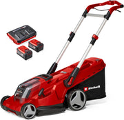 Cortacésped inalámbrico Einhell RASARRO 36/42 Kit Power X-Change (36V, 42 cm de ancho de corte, hasta 725 m², motor sin escobillas, caja colectora de 50L, función de mulching, incl. 2x 5,2Ah + 1x cargador doble)