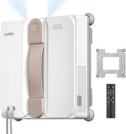 Robot limpiacristales Lydsto WL07 Max con función de pulverización, compacto, cuatro boquillas de agua ultrasónicas, limpieza de esquinas, limpiacristales eléctrico de 8000 Pa, depósito de 110 ml, 4 modos de limpieza (blanco)