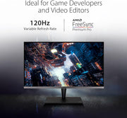 ASUS ProArt PA32UCG-K - Monitor PC 32'' 4K IPS MiniLED - 3840x2160-120Hz - 1600cd/m² - Display Port, 3X HDMI, 2xUSB-C Thunderbolt y 3X USB-A - △E< 1 - HDR 10 - X-Rite i1 DisplayPro - Garantía 5 años