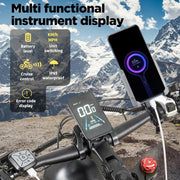 Motor doble 190/95 N.m E-Bike bicicletas eléctricas para hombre y mujer, Ebike con batería de 48V 20Ah hasta 120km, bicicleta eléctrica de 26x4 pulgadas con transmisión de 7 velocidades, pantalla LCD y suspensión completa.
