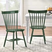 Sillas de comedor de madera maciza con respaldo de barrotes Simple Living Venice (juego de 2)