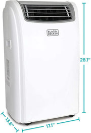 Climatizador portátil 2025 de 14 000 BTU con función de calefacción y mando a distancia, blanco