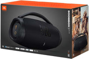 JBL Boombox 3 Wifi – Altavoz inalámbrico con Bluetooth y Wifi – Compatible con la aplicación JBL One – 24 horas de tiempo de reproducción – Resistente al agua y al polvo – Batería integrada – Negro