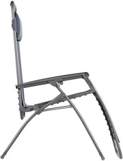 Lafuma MOBILIER - Sillón relax Zero Gravity R Clip - Tumbona plegable para terraza y jardín - Tejido Batyline® resistente - Tumbona multiposición, cómoda, Francia - Azul océano