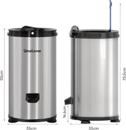 Centrifugadora de ropa 3200 rpm Umelome, 4 kg, centrifugadora de bajo consumo energético, clase energética A+++, plata [Clase energética A+++]
