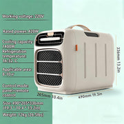 Aire acondicionado portátil de 5121 BTU, refrigeración y calefacción rápidas, deshumidificación, bajo consumo (500 W), 3 velocidades de ventilación