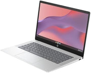 HP Chromebook 14a-nf0000sf Portátil 14" FHD IPS, PC Portátil (Intel Core i3-N305, RAM 8 GB, UFS 256 GB, Intel UHD Graphics, Chrome OS), Laptop Plata, Teclado AZERTY