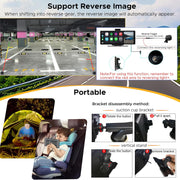 SCUMAXCON 10,26 Pulgadas CarPlay Inalámbrico Android Auto Pantalla Táctil IPS Airplay Cámara de Reversa 4K 1080P Navegación GPS Bluetooth FM Consola Central Reproductor Multimedia Altavoz Integrado