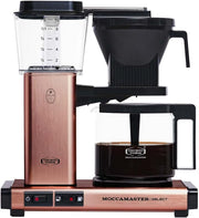 Moccamaster KBG Select, cafetera, cafetera retro, café de filtro, color blanco hueso, 1,25 L