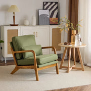 Sillón decorativo tapizado de estilo moderno de mediados de siglo