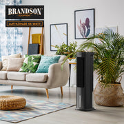 Brandson - Enfriador de aire por agua 5 en 1 - Enfriador evaporativo, humidificador, ventilador y purificador de aire, aire acondicionado portátil sin tubo de escape - Galardonado 2025 - silencioso - depósito de agua de 5 L