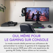 Alienware AW2725QF Monitor Gaming de 27" 4K UHD (3840x2160), 360Hz, Fast IPS, 0.5ms, compatible con NVIDIA G-Sync, 95% DCI-P3, HDR600, Dolby Vision, USB-C, DisplayPort, 2X HDMI, 4X USB, garantía de 3 años