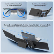 Extensión de pantalla para portátil, monitor portátil triple de 14" 1080P, extensión de monitor Plug & Play, para Win/Dex/Android/Mac