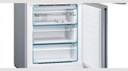 Frigorífico combi Bosch KGN36NWEA Serie 2, 186 x 60 cm, 215 L de refrigeración y 87 L de congelación, NoFrost: nunca más tendrá que descongelar, iluminación LED para una distribución uniforme de la luz